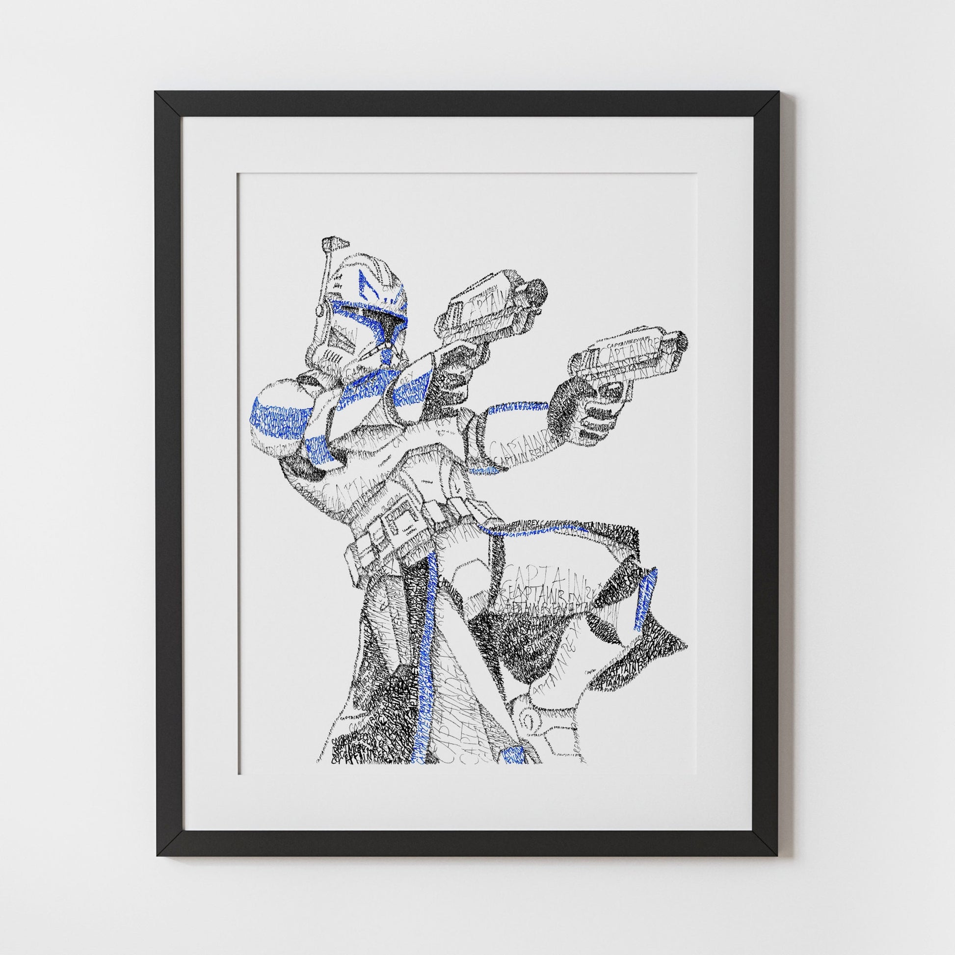 Rex Word Art Portrait Print