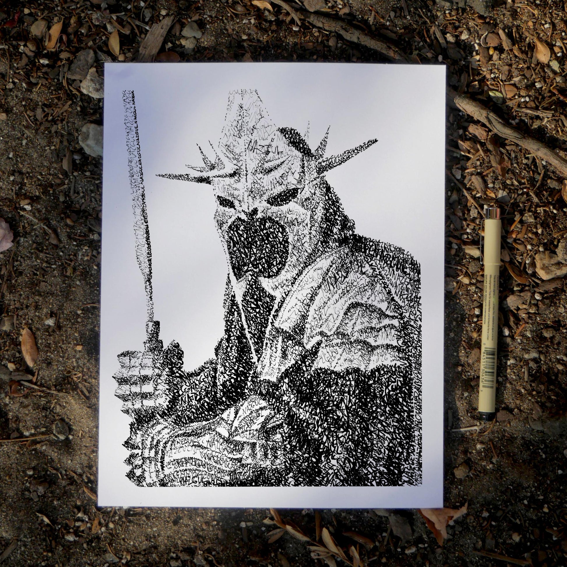 The Witch King Word Art Portrait Print