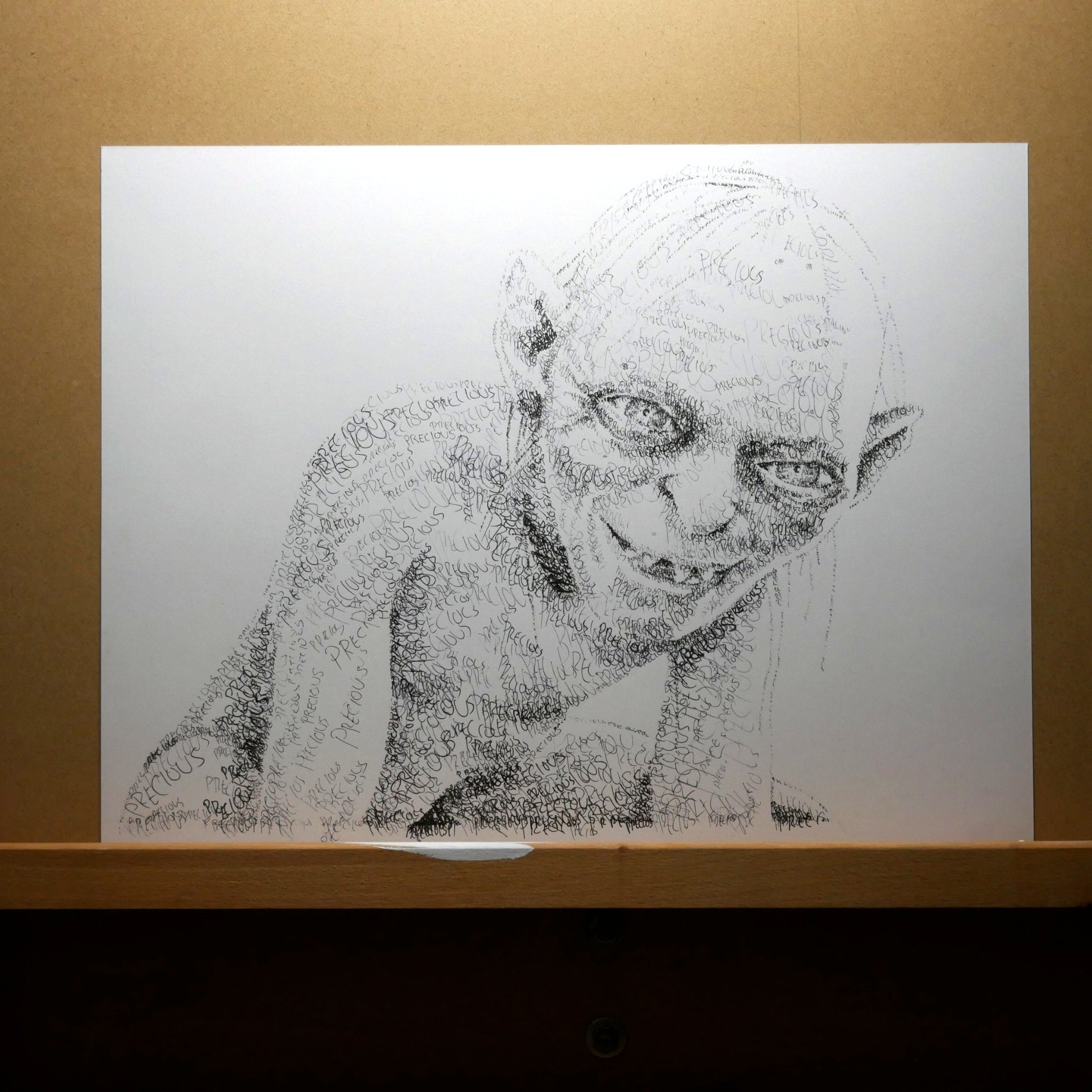 My Precious Word Art Portrait Print