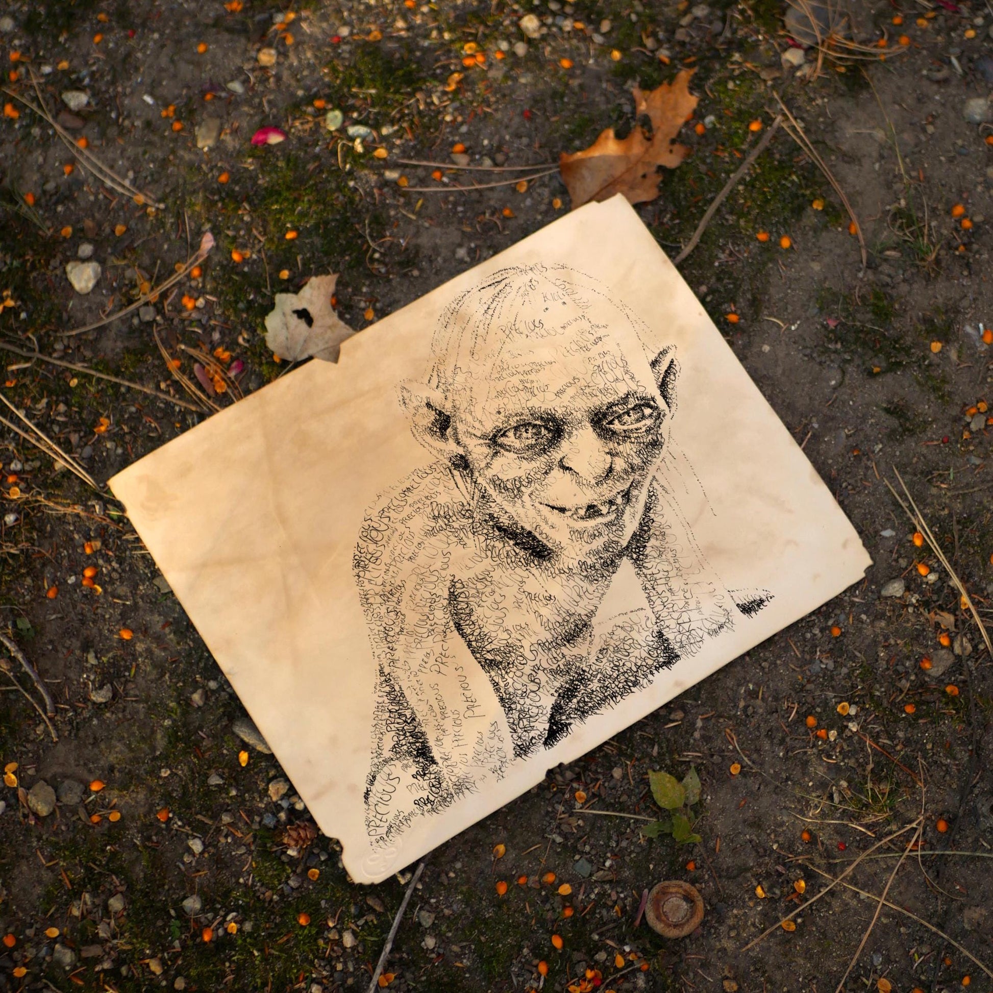 My Precious Word Art Portrait Print