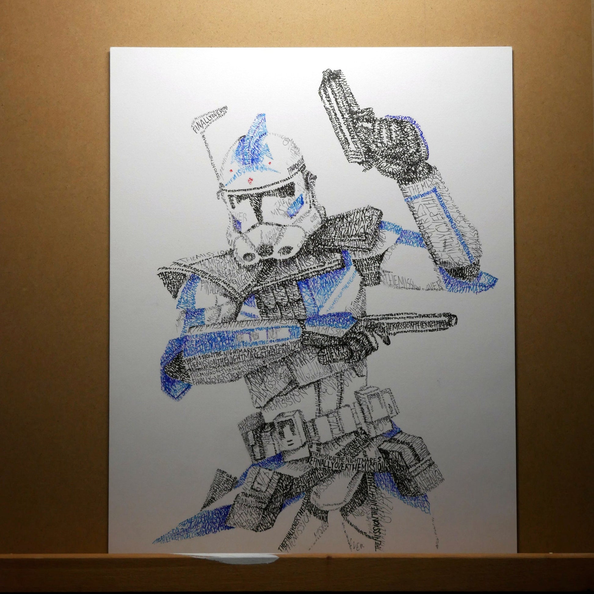 Arc Trooper Word Art Portrait Print