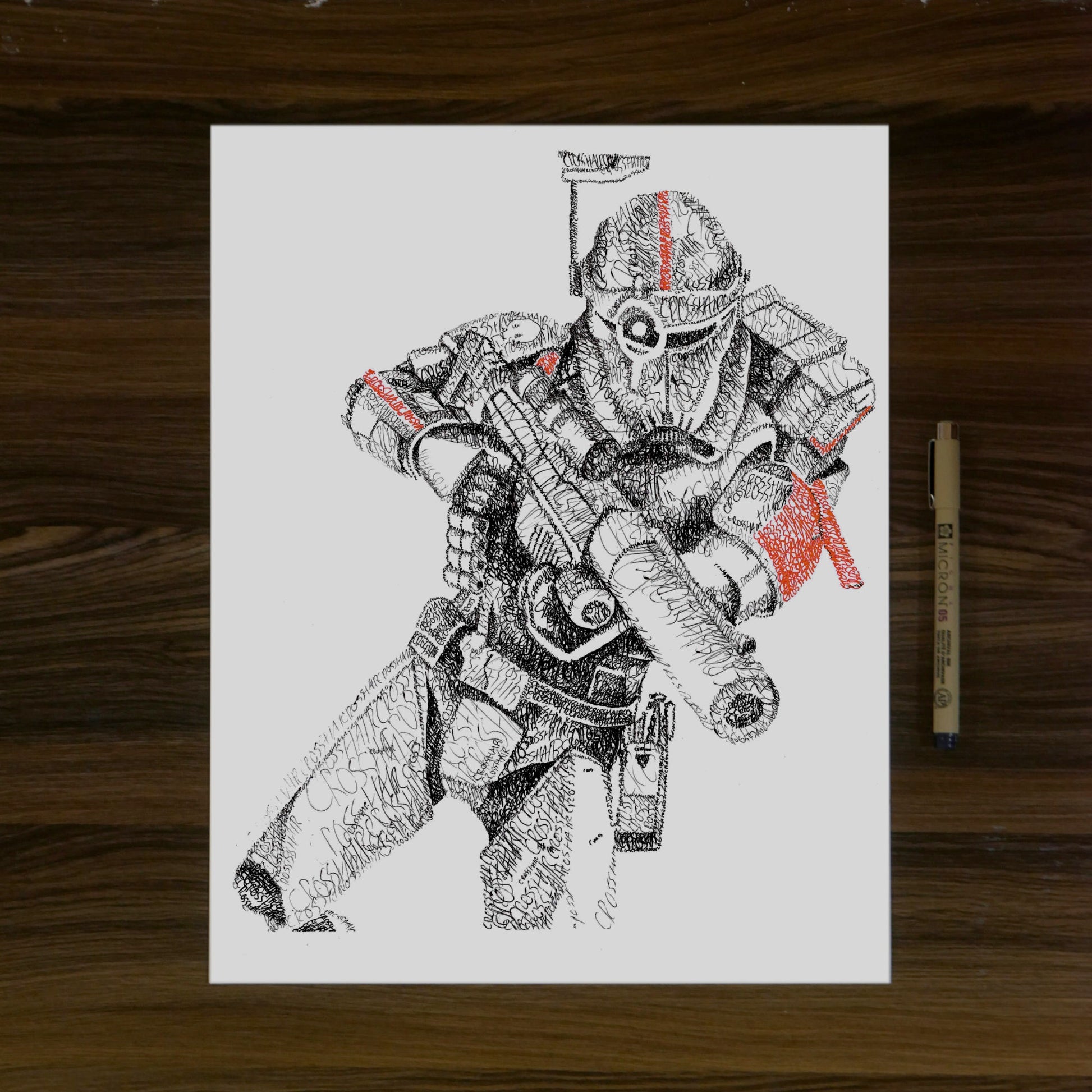 Clone Force Word Art Portrait Prints + FREE 99 Print