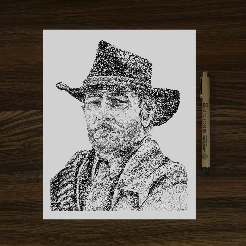 You're a Good Man, Arthur Word Art Portrait Print