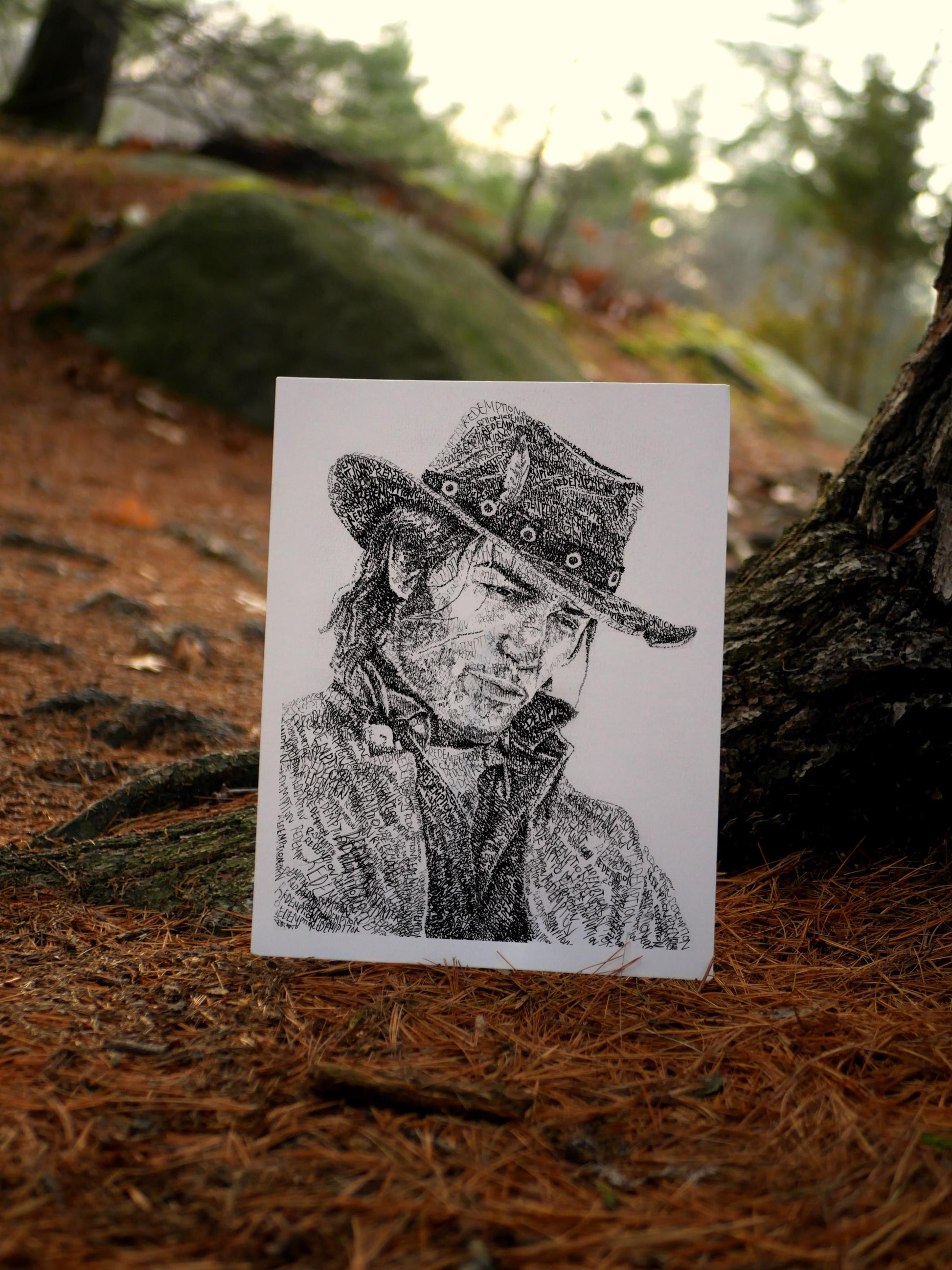 Redemption Word Art Portrait Print