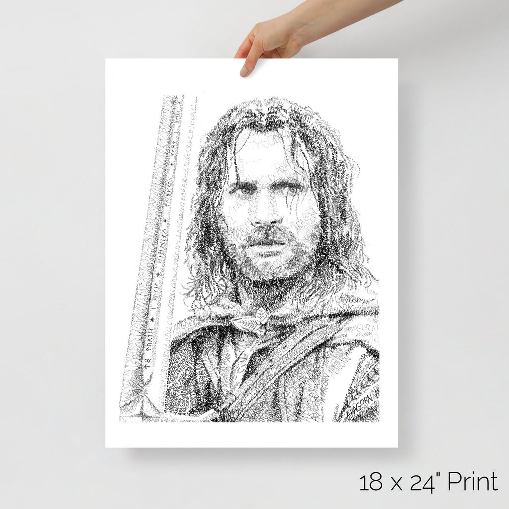 The Ranger Word Art Portrait Print