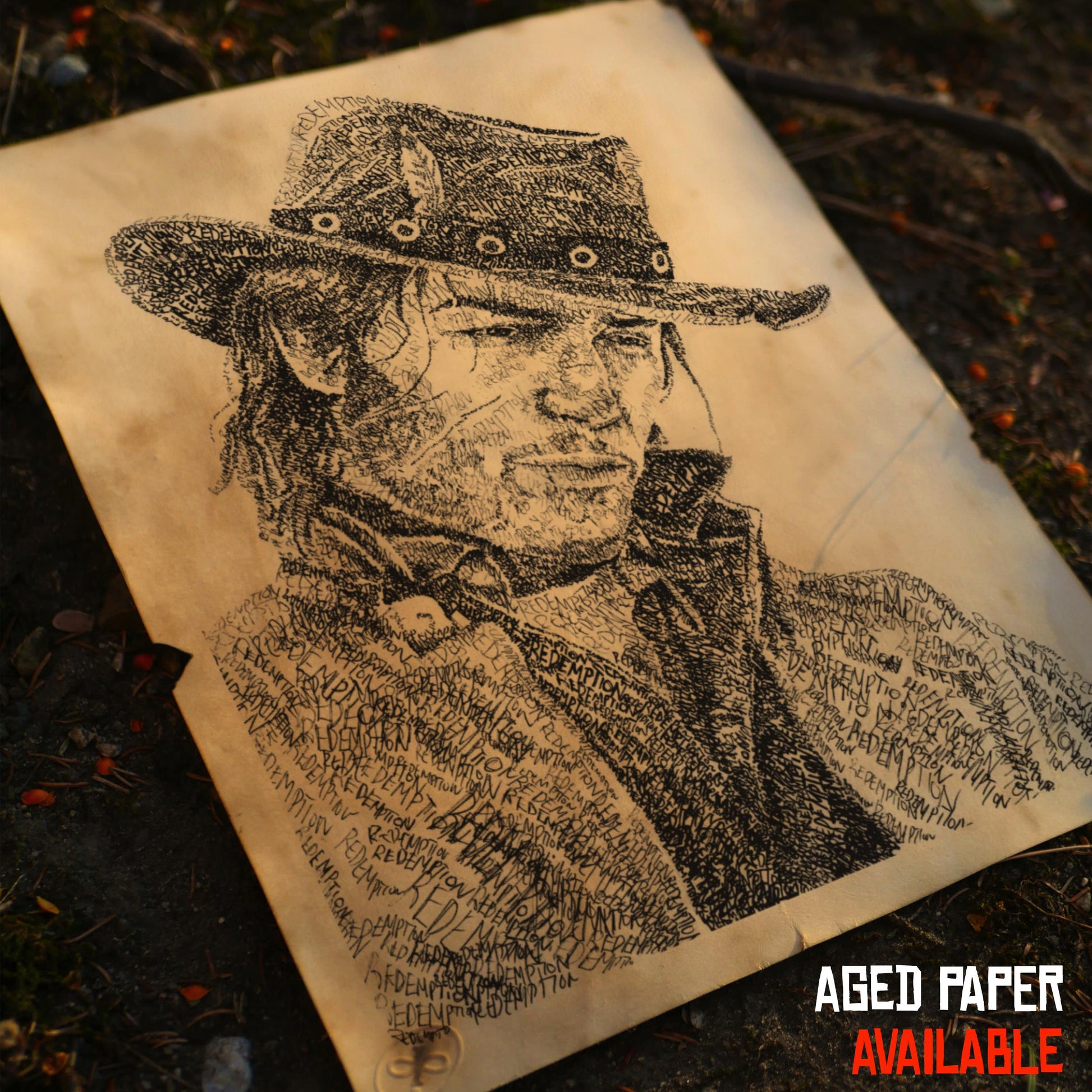 Red Dead Word Art Print Bundle (3 Prints + Free Micah Print)